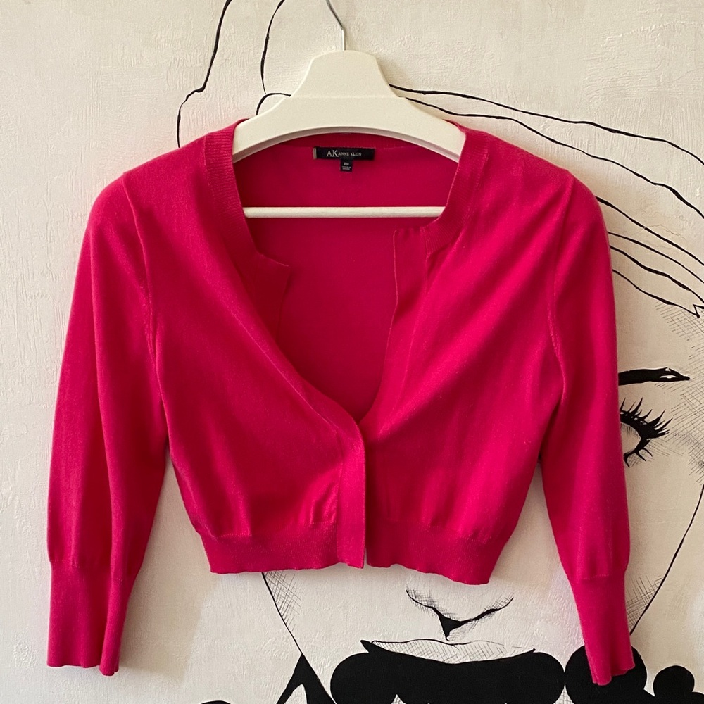 Anne Klein Fuchsia Knit Top